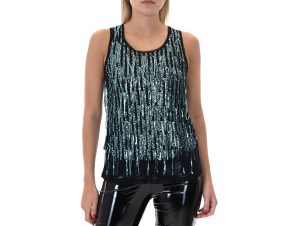 Μπλουζάκια με μακριά μανίκια Zoya SEQUINED SLEEVELESS TOP WOMEN