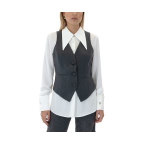 Αμάνικα/T-shirts χωρίς μανίκια Zoya BUTTONED VEST WOMEN