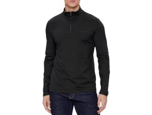 Μπλουζάκια με μακριά μανίκια Calvin Klein Jeans SMOOTH COTTON ZIP UP LONGSLEEVE BLOUSE MEN