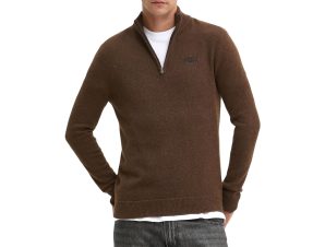 Μπλουζάκια με μακριά μανίκια Superdry D2 OVIN ESSENTIAL HALF ZIP PULLOVER MEN