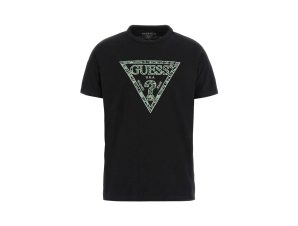 T-shirt με κοντά μανίκια Guess EMBROIDERED TRIANGLE LOGO T-SHIRT MEN