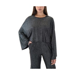 Φούτερ Zoya LUREX LONGSLEEVE COMFORT FIT HOODIE WOMEN