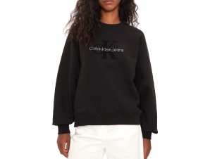 Φούτερ Calvin Klein Jeans CHENILLE MONOLOGO CREW NECK SWEATER WOMEN